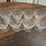 8 glasses Baccarat drops of water