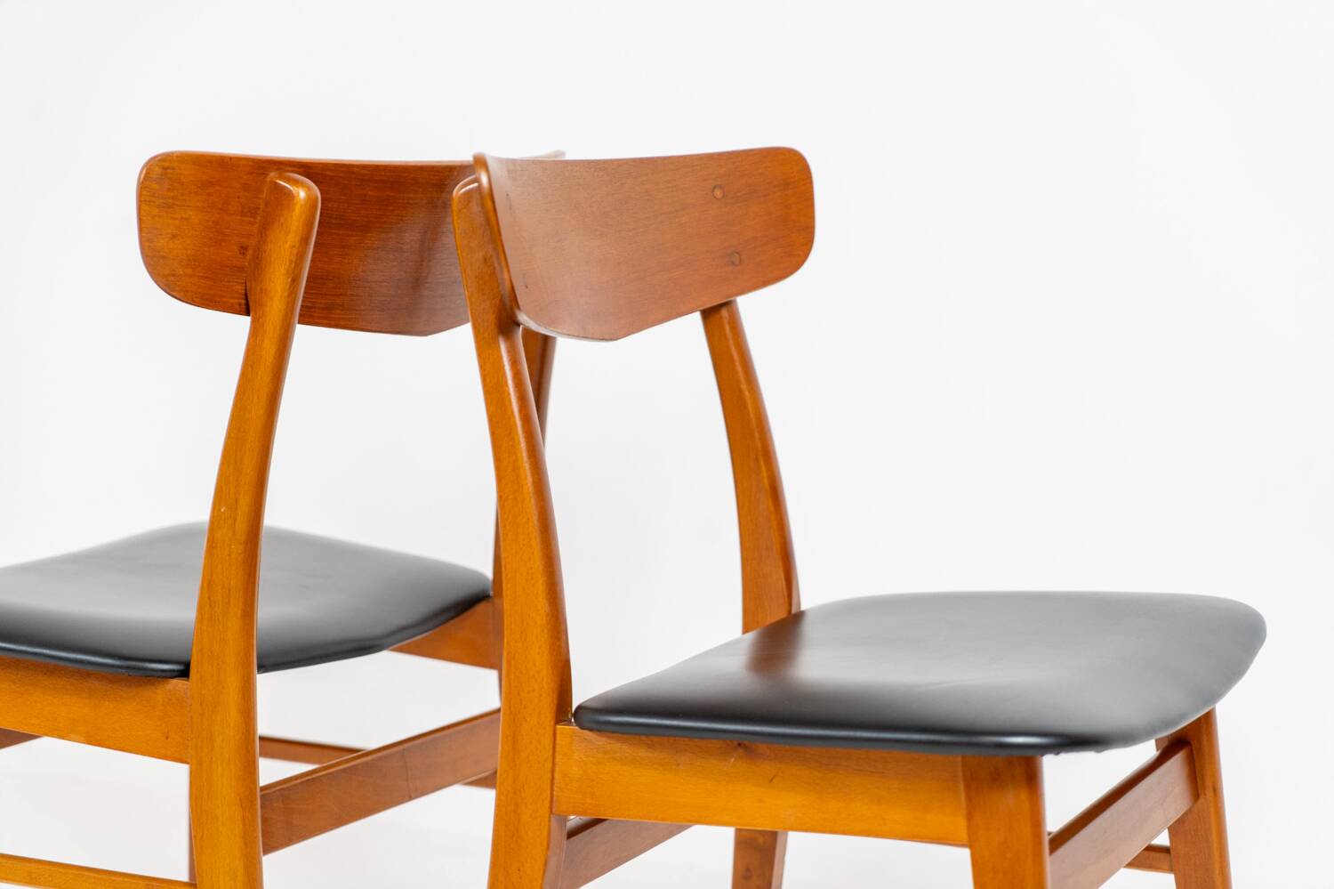 Ensemble de 4 chaises de salle à manger Mosbøl par Findahl (Danemark, années 1960).