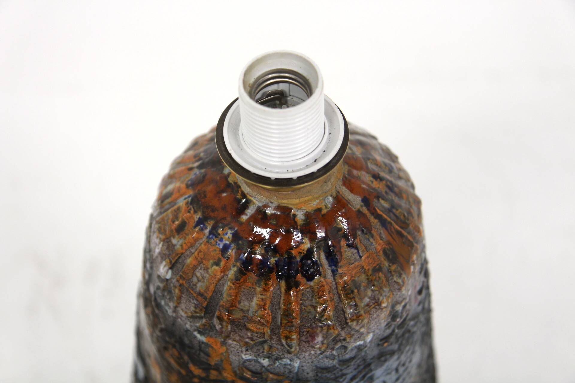 Scandinavian ceramic floor lamp, Ola Fihl, Tilgmans Keramik, Sweden, 1970