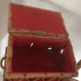 Worker in drawers, caning and bamboo