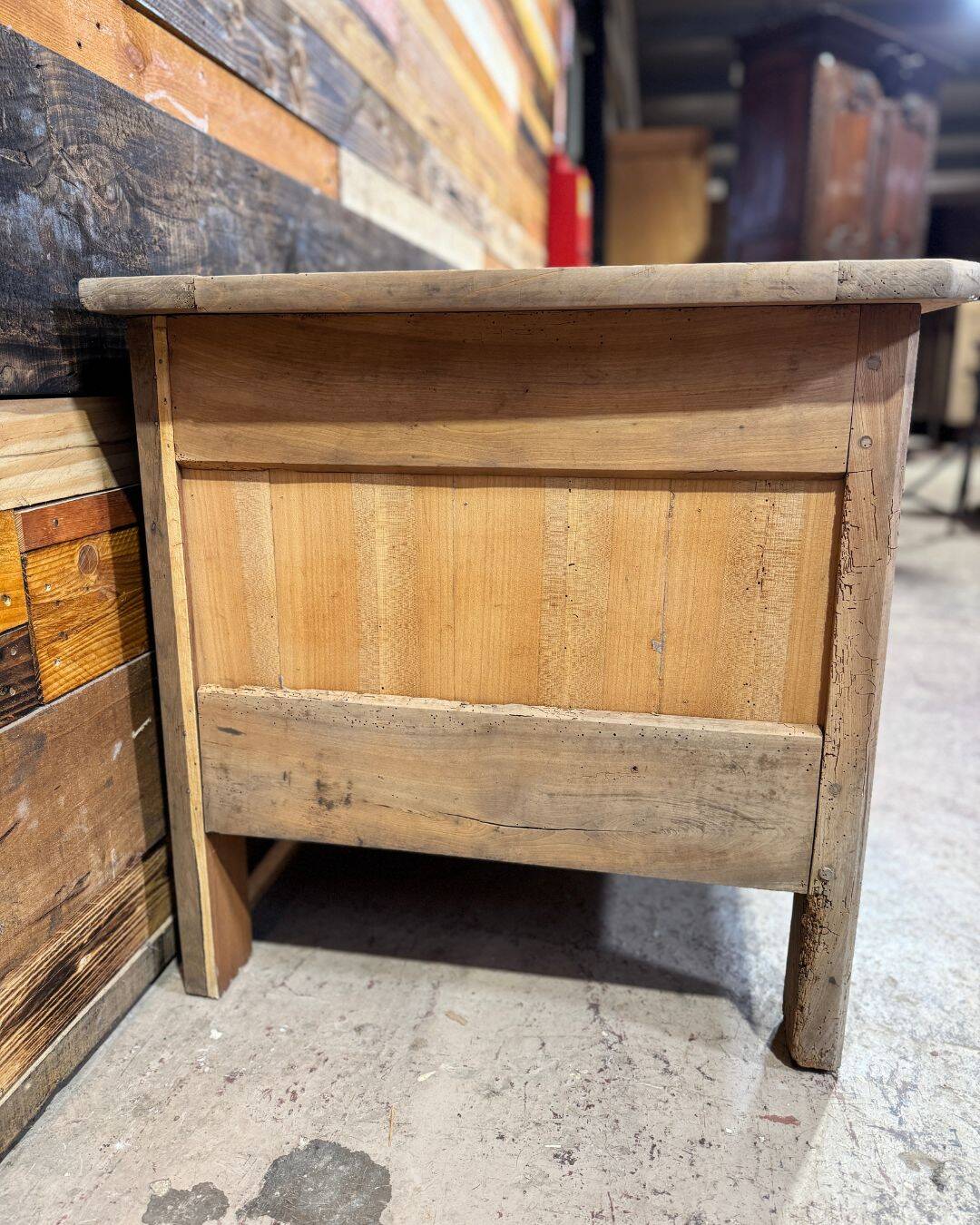 Antique chest in cherry wood