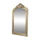 Large vintage French mantel mirror baroque wooden frame