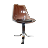 Plexiglas chair and chrome metal 1970