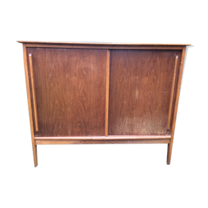 Buffet vintage à portes coulissantes en chêne
