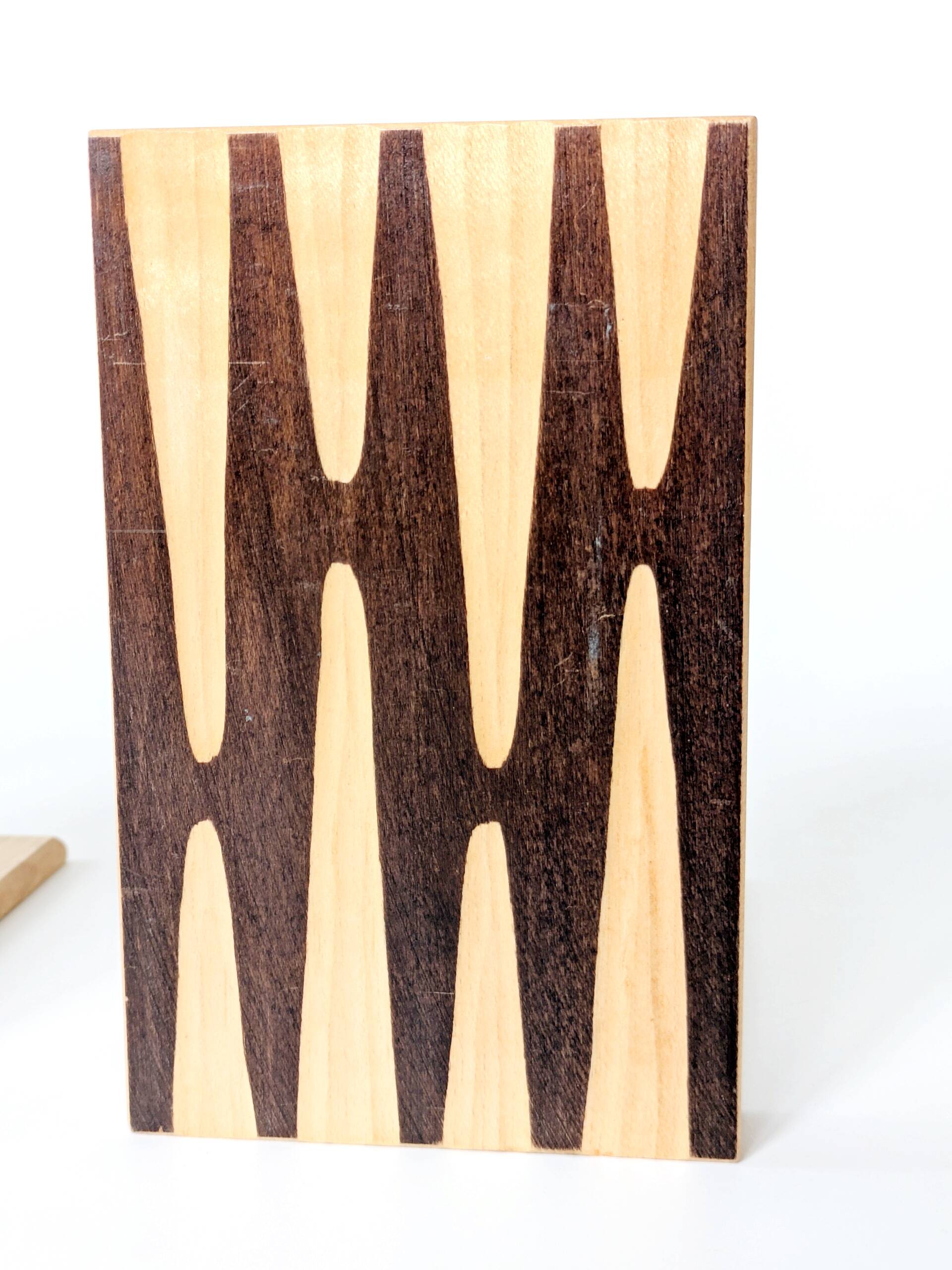 Pair of wooden bookends, Bauhaus style, 1950s