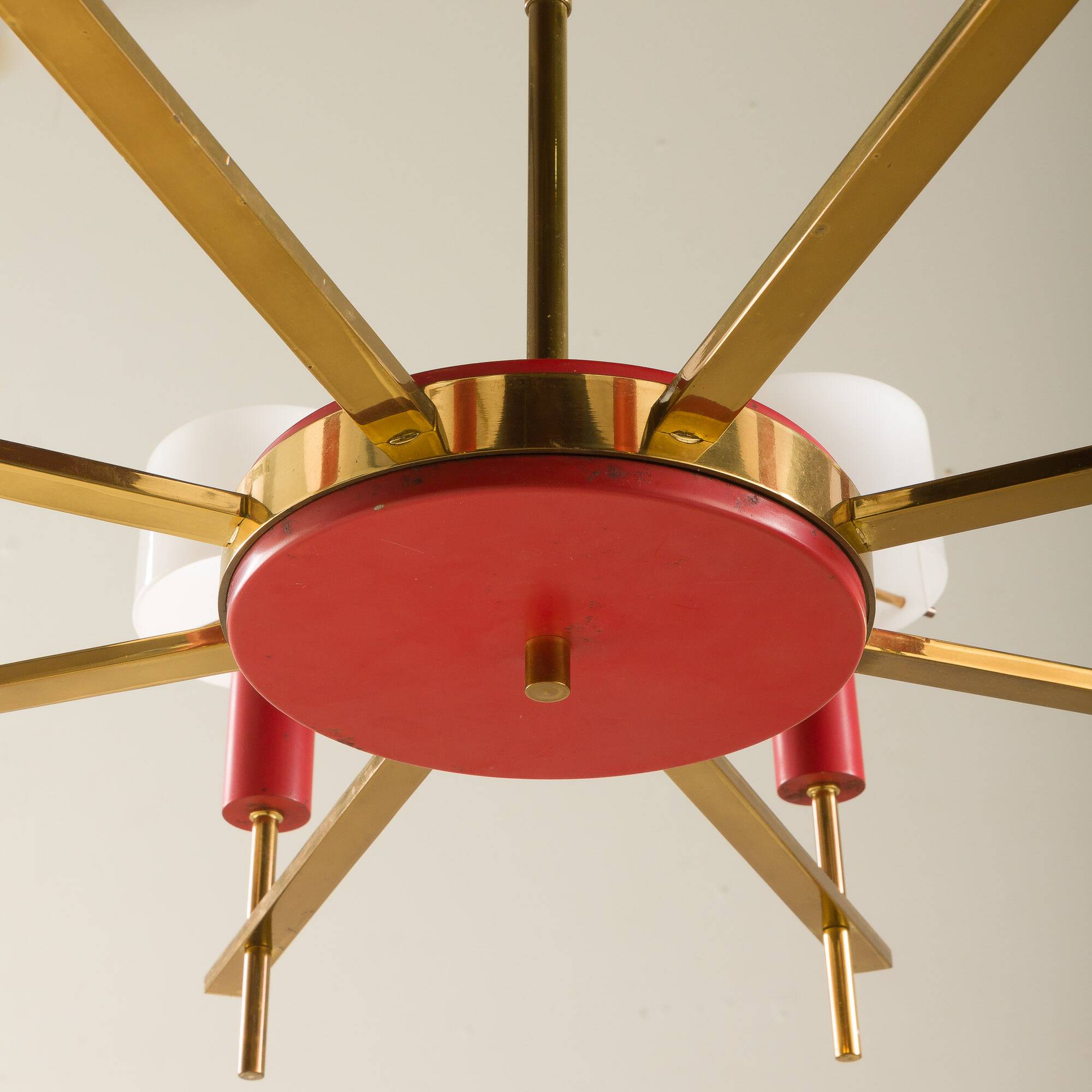 Lustre attribué à Angelo Brotto pour Esperia, Italie années 1960