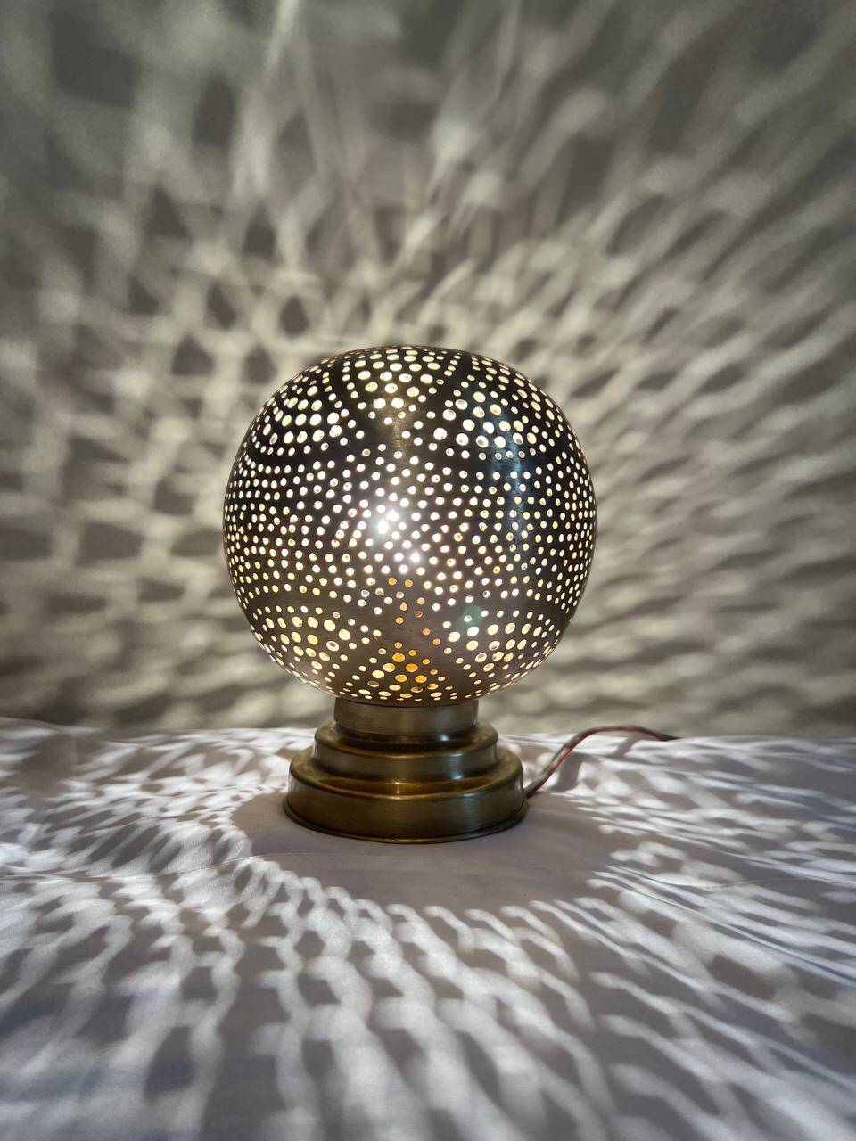 Brass lamp, Moroccan brass lamp, Moroccan lampshade, pendant lamp