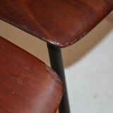 Pair of pagholz stacking chairs
