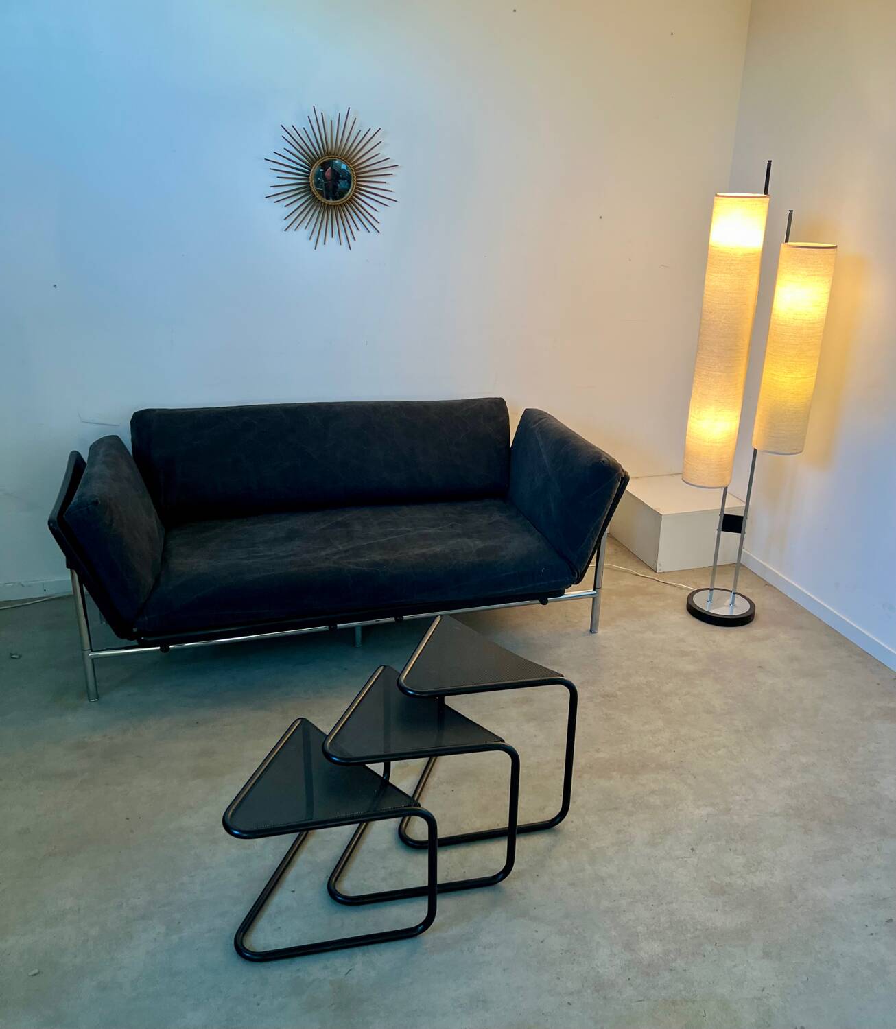 Vintage 2/3 seater sofa "Rataplan" Italian design Roberto Tapinassi for Dema modular