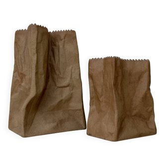 Lot de 2 vases en papier Rosenthal par Tapio Wirkkala, années 1970