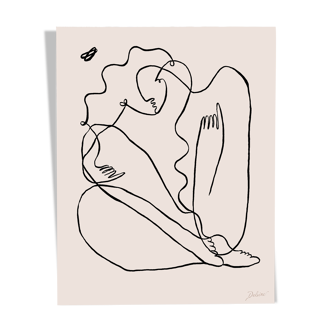 India ink "Figure of Aphrodite" in limited edition