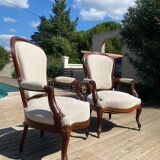 2 Louis Philippe armchairs