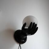 Vintage ceramic hands wall light