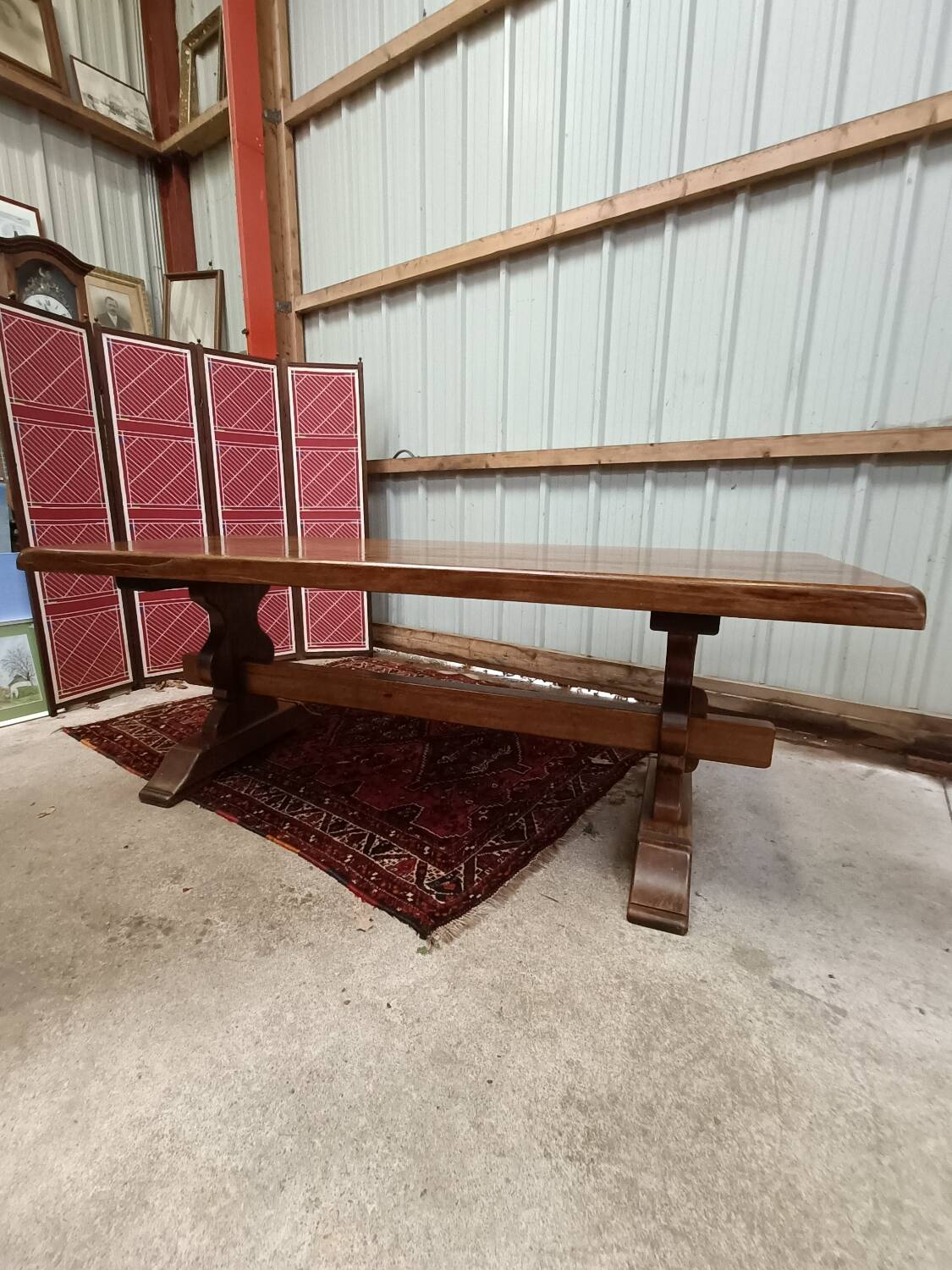 Solid wood monastery table