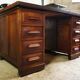 Administration desk open double face oak