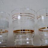 Granita glasses white and gold