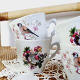 Set of 6 porcelain coffee cups