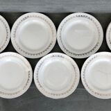 6 Digoin & Sarreguemines dessert plates