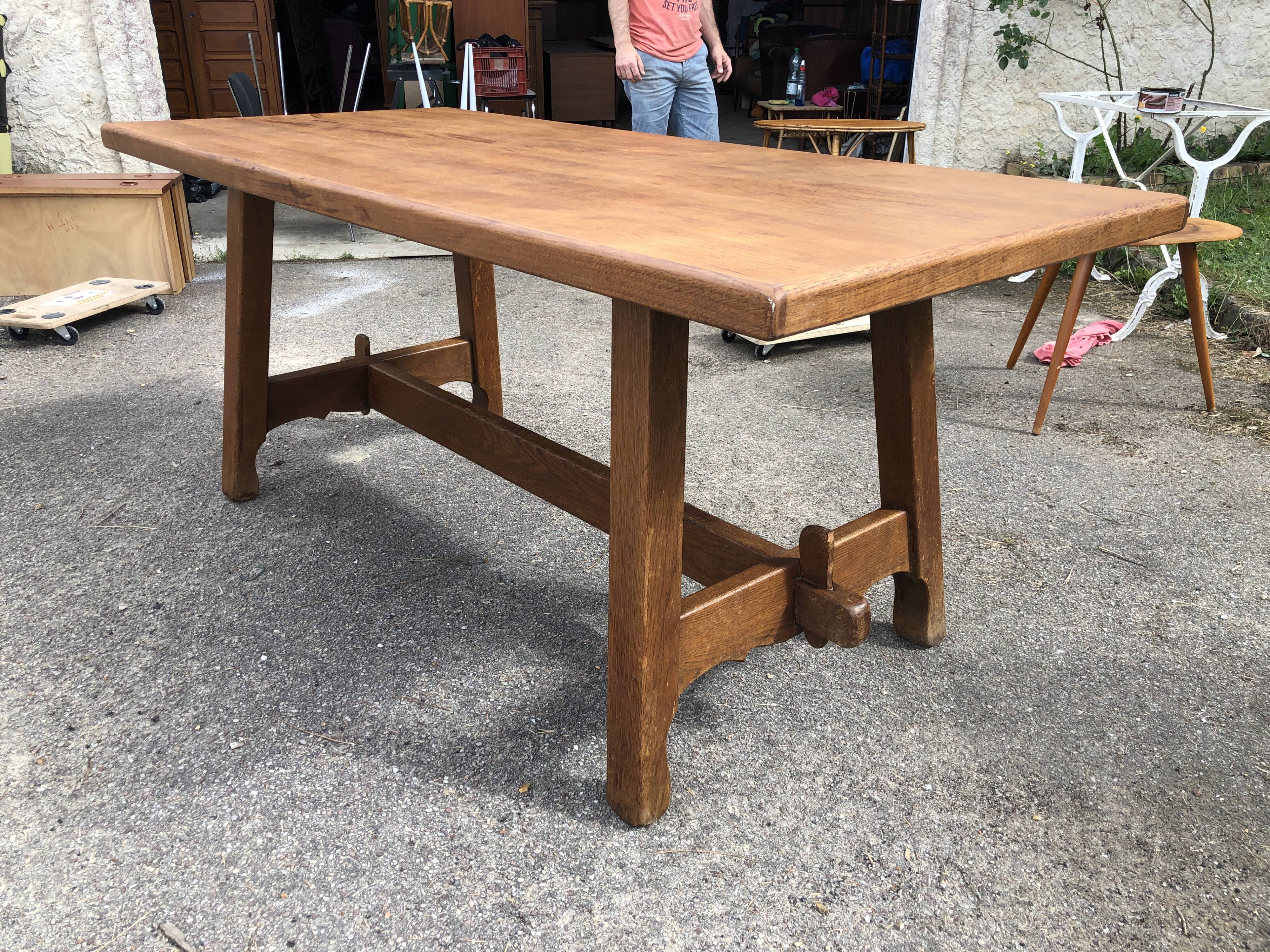 Wooden monastery table