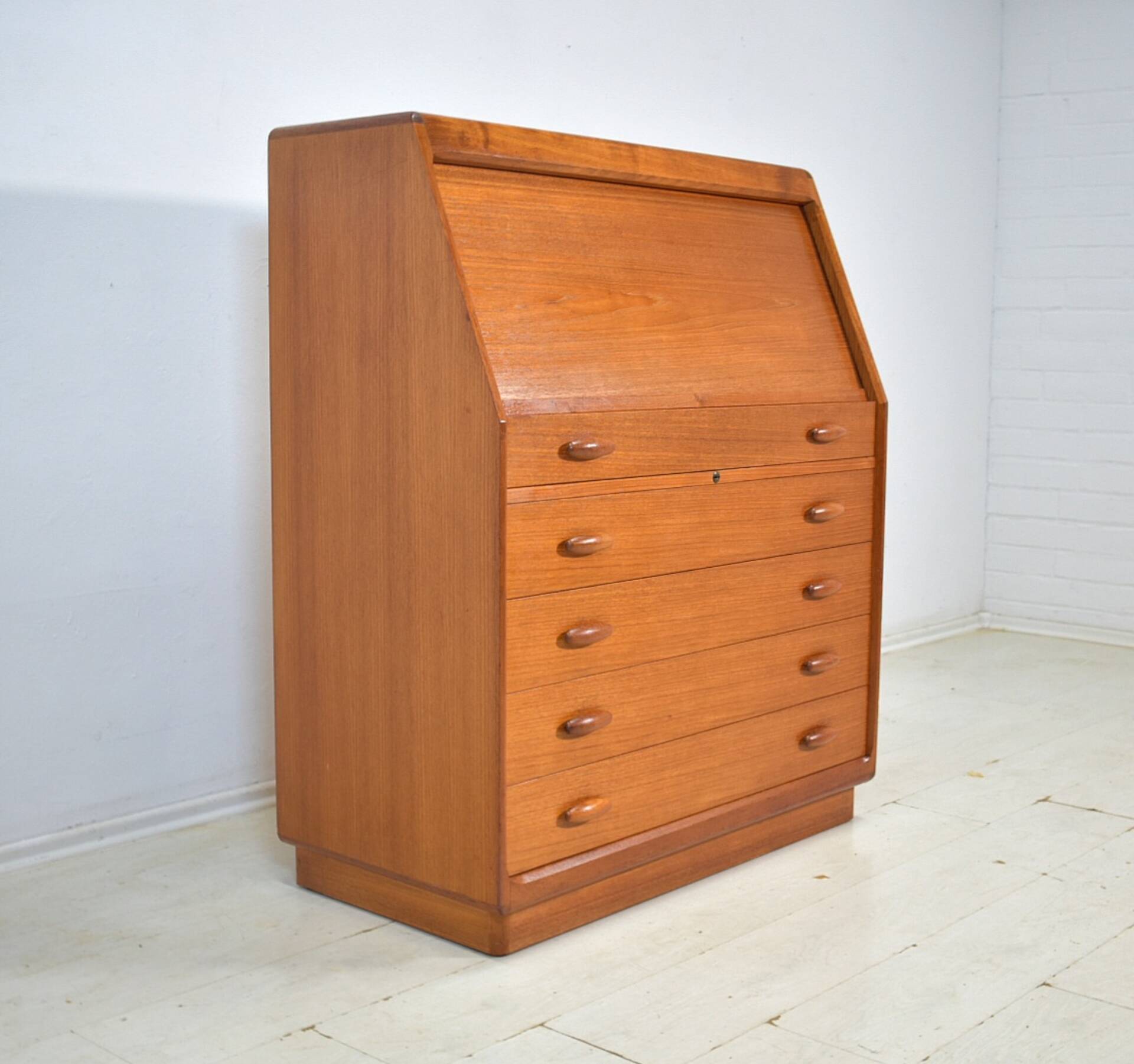 Teak Secretary by Dyrlund denmark 1960s desk Vintage Mid Century 