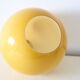 Orange round opaline hanging lamp vintage