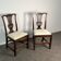Pair of English Chippendale chairs - oak, 19th century