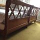 Pair of empire style swan neck beds and bedside tables