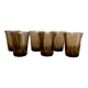 6 petits verres fumés