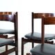Set of six model 101 rosewood dining chairs by Gianfranco Frattini