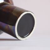 Metallic glaze ceramic vase, 1980s