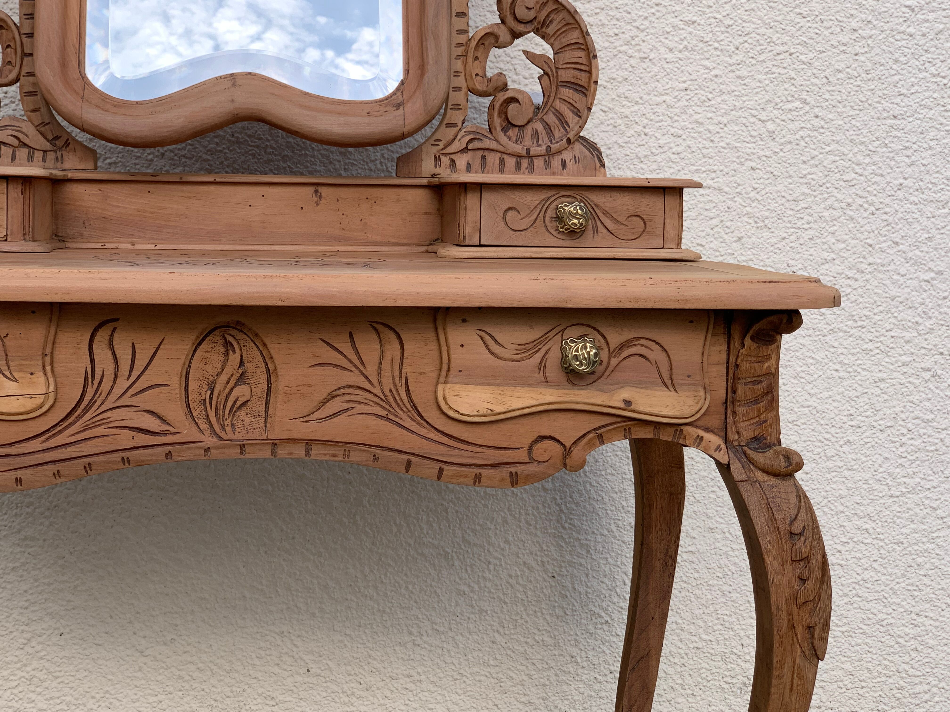 Dressing table raw wood 1900