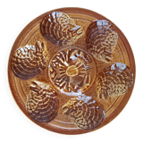set of 12 ceramic oyster plates Atelier d'art du Reverney