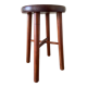 Tabouret en bois verni