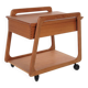 Sika Mobler sewing trolley, teak, Denmark, vintage, 1960s