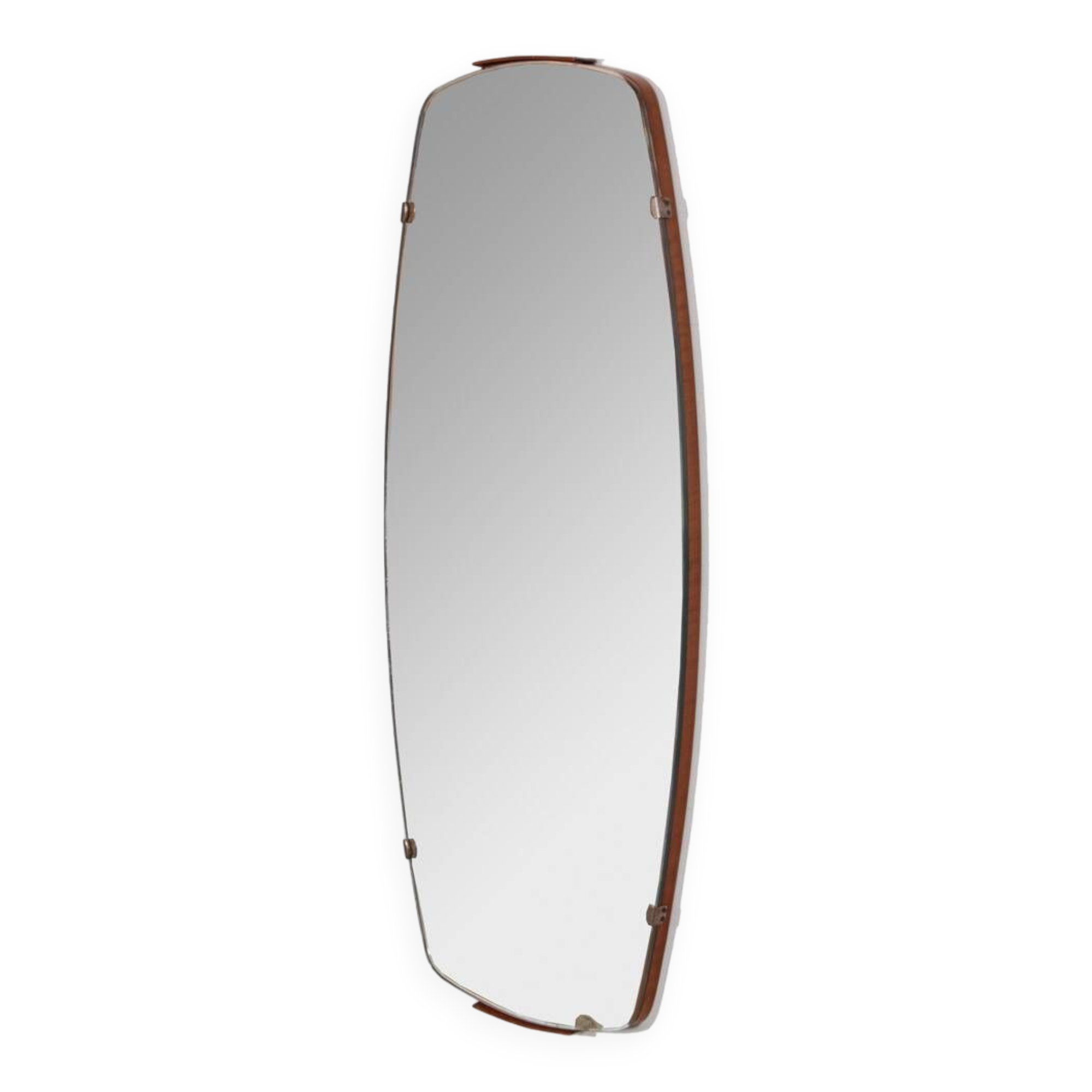 Miroir vintage en bois des années 1960
