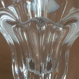 Mini crystal tulip vase signed Daum France
