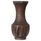 Sculpted wooden vase in Wabi-Sabi style from the 1960s.