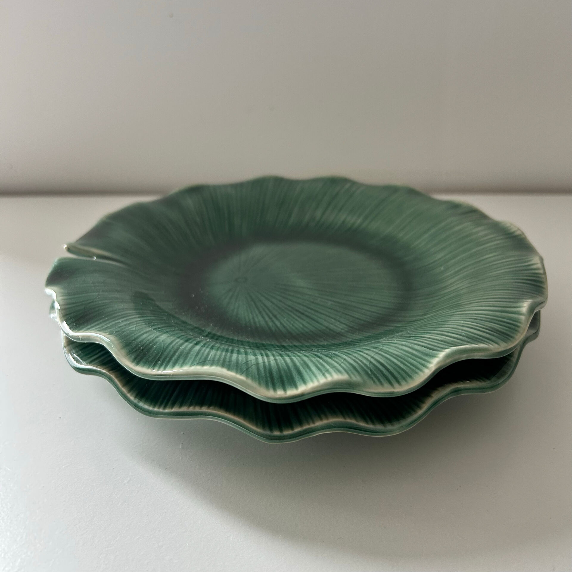 Paire d’assiette lotus