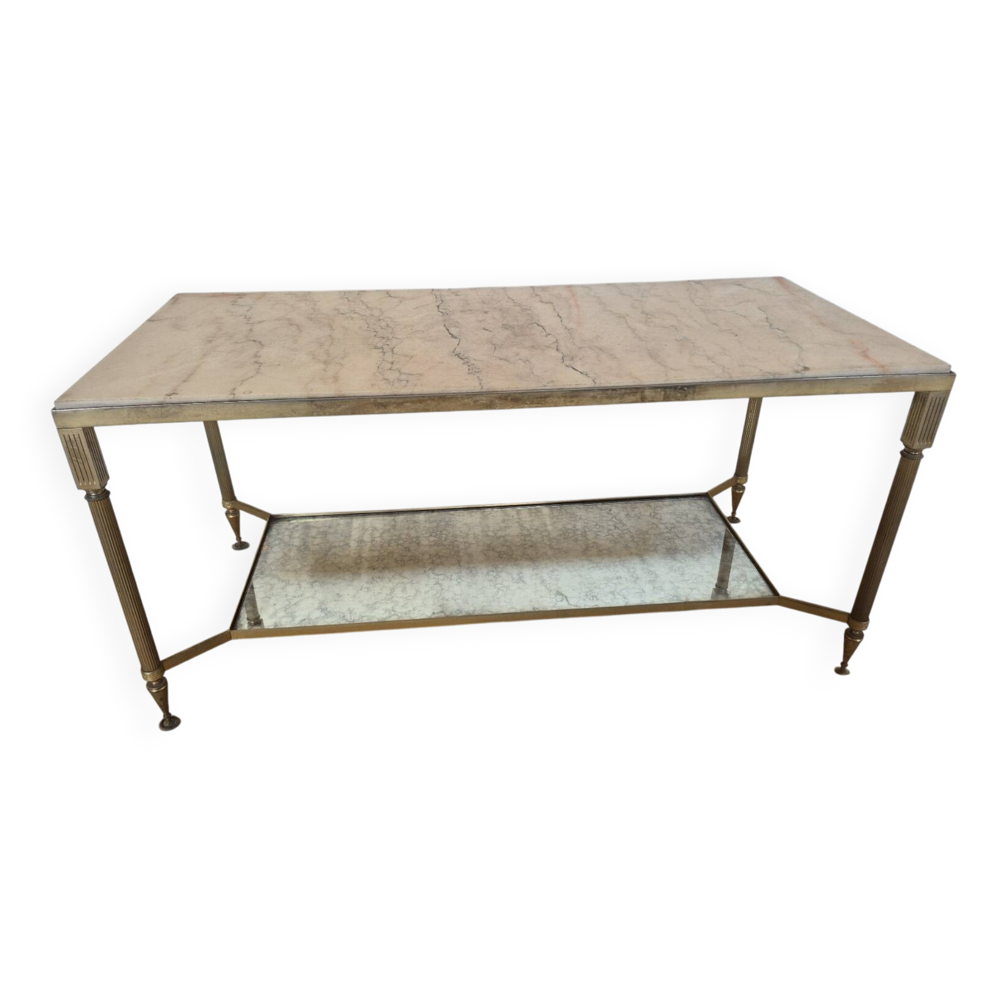 Louis XVI style coffee table in marble