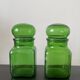 Set of 2 Ariel glass jars