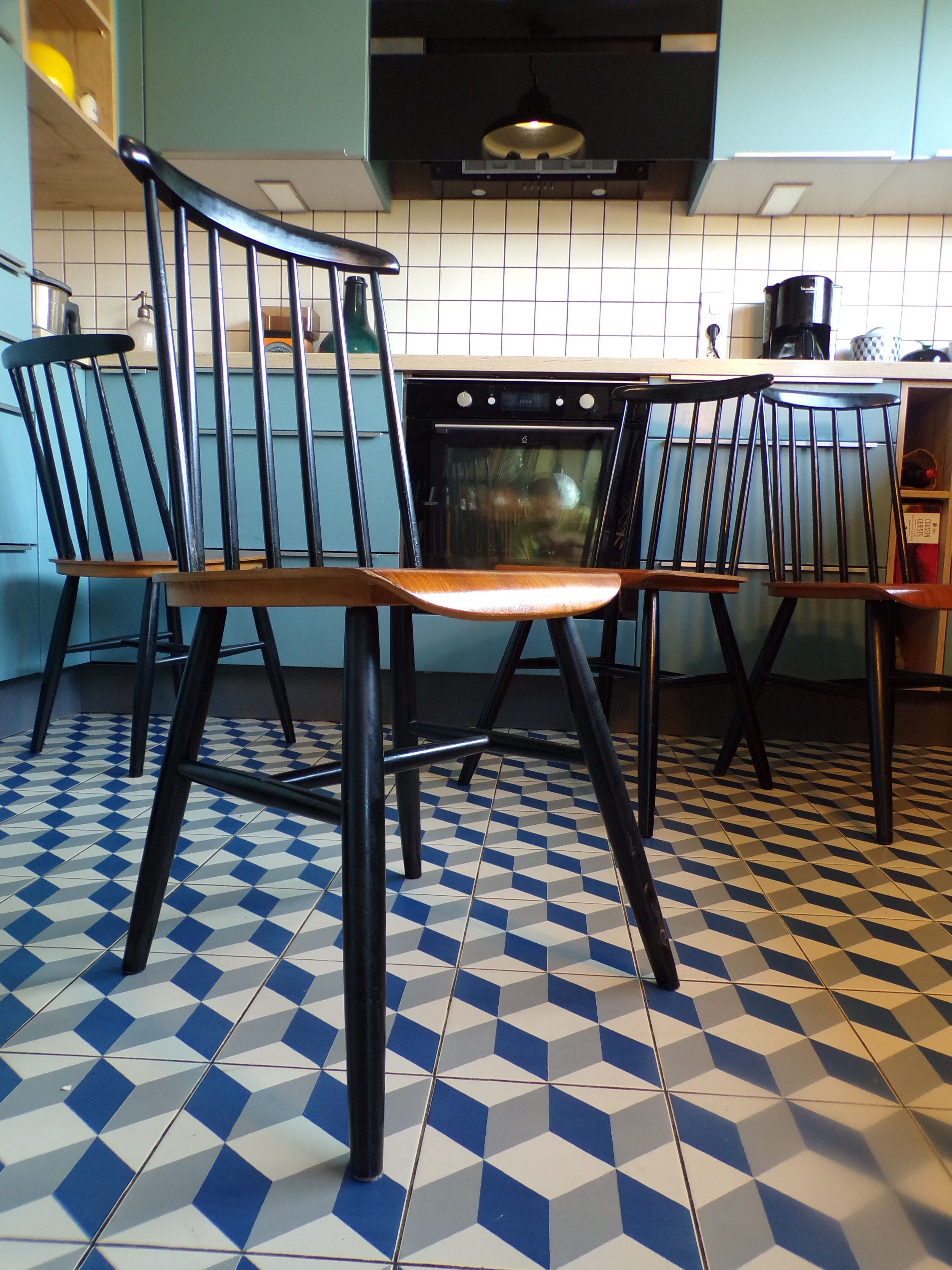 Set 4 Fanett chairs by Ilmari Tapiovaara