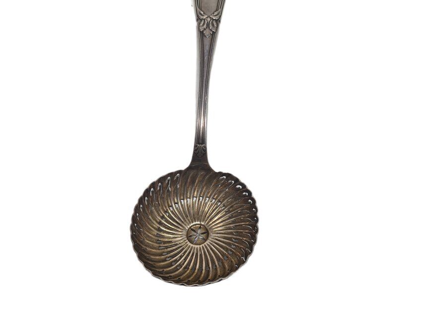 Biedermeier marinated tomato spoon, France, 1900s