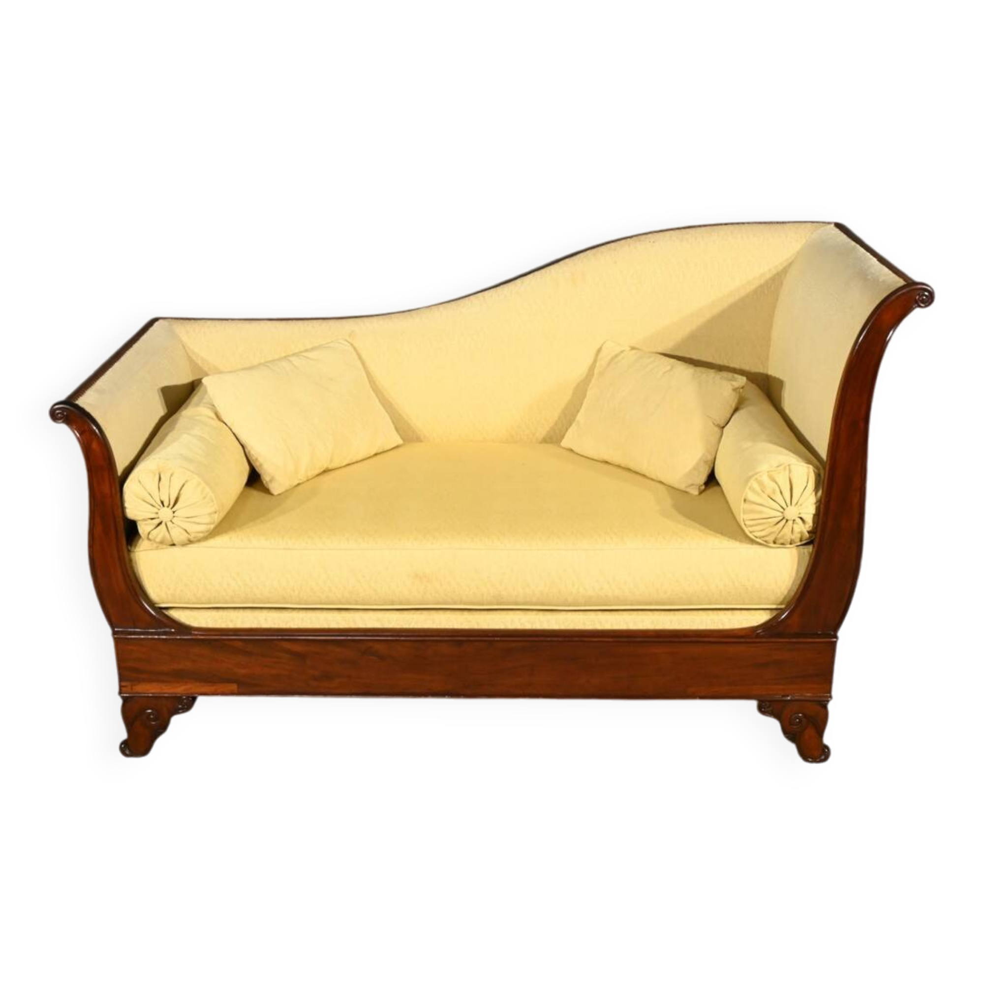 Mahogany Backrest Daybed, Restoration Period – Part 1 of the 19th Century