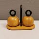 Pepper and salt mills designed by C Jörgensen for Bodum Denmark. late 20th century.