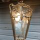 Bronze lantern of Louis XVI style working order - engraved glasses