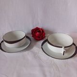Large Lunch Duo Cups Limoges Lafarge