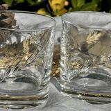 Set of Three 30cl Vintage Crystal Whisky Glasses // Epi Model // Art d