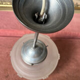 Frosted glass pendant light from the 1950s