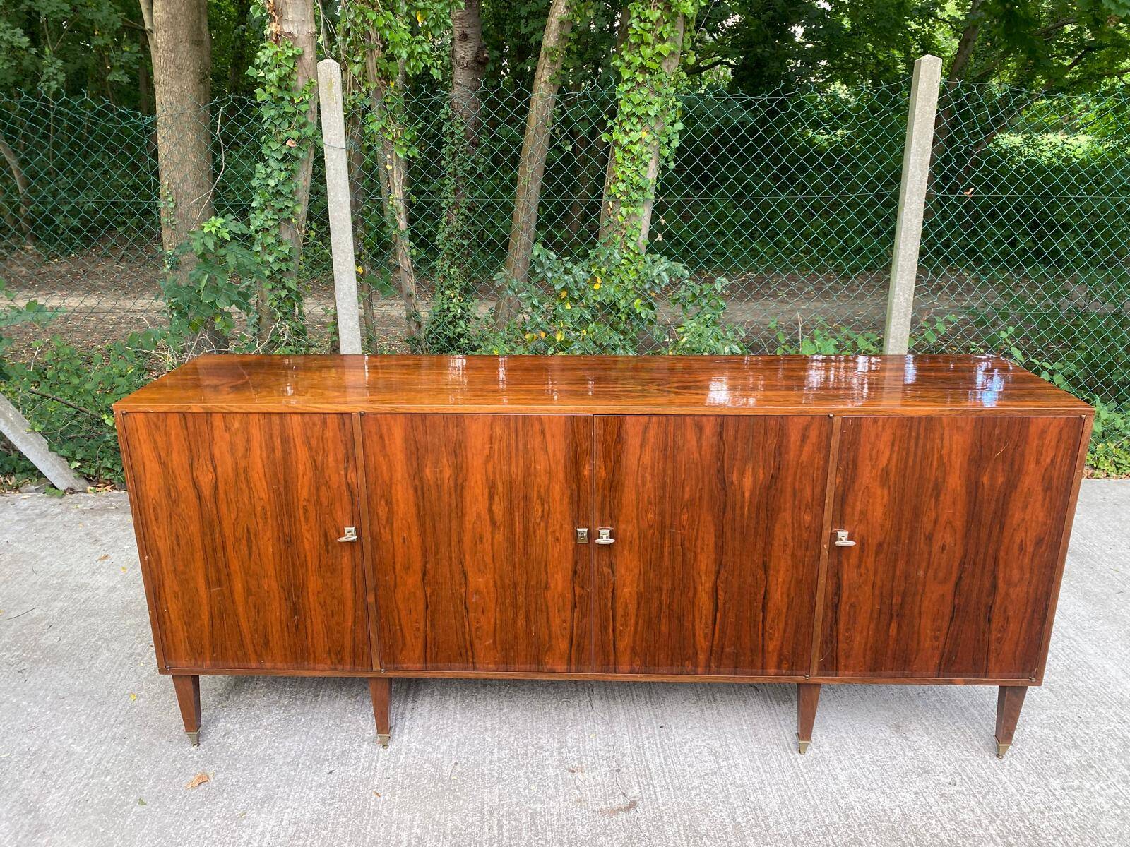 Enfilade scandinave en palissandre des années 1950 230cm