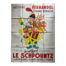 Affiche cinéma originale "Le Schpountz" Fernandel, Marcel Pagnol, Dubout 120x160cm 50's